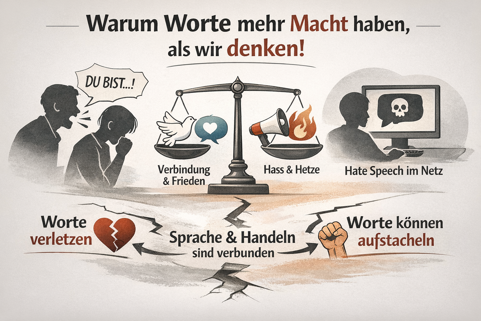 Schüler*innenbeiträge: Über Sprache und Gewalt